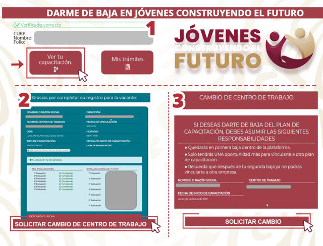 como darse de baja en jovenes construyendo el futuro