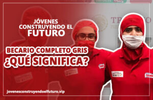 significado de becario completo gris en jovenes construyendo el futuro